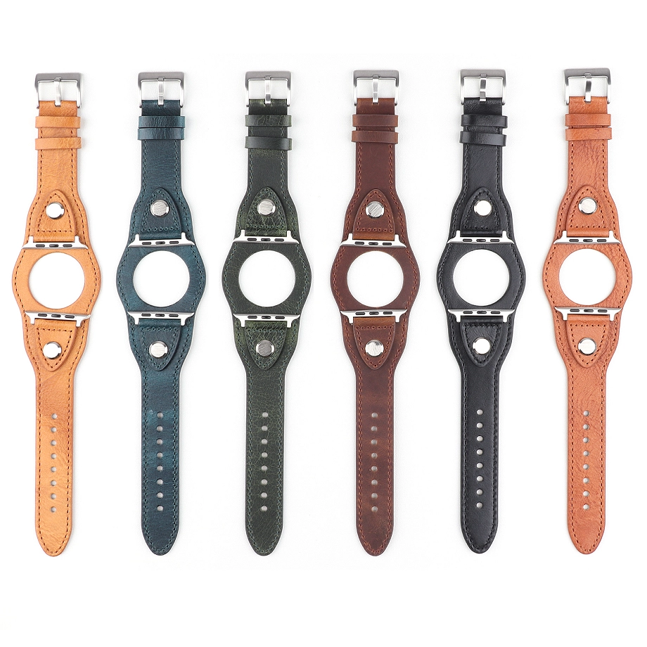 CBIW415 Designer New Luxury Genuine Leather Watch Belt For Apple Watch Strap 38mm 40mm 42mm 44mm