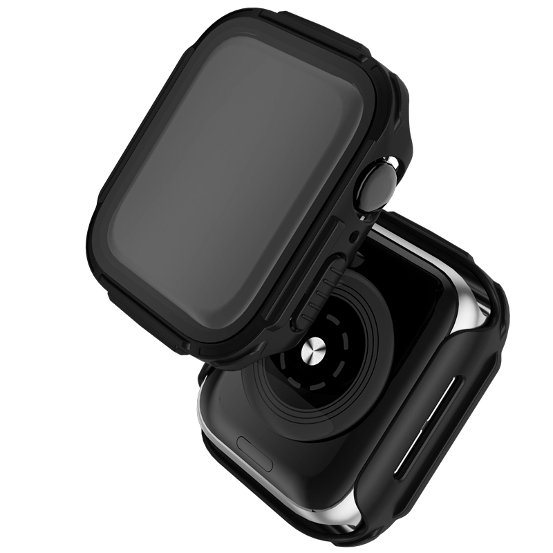 Cubierta de vidrio de PC CBWC26 con protector de pantalla para estuche Apple Watch 40 mm 44 mm 41 mm 45 mm