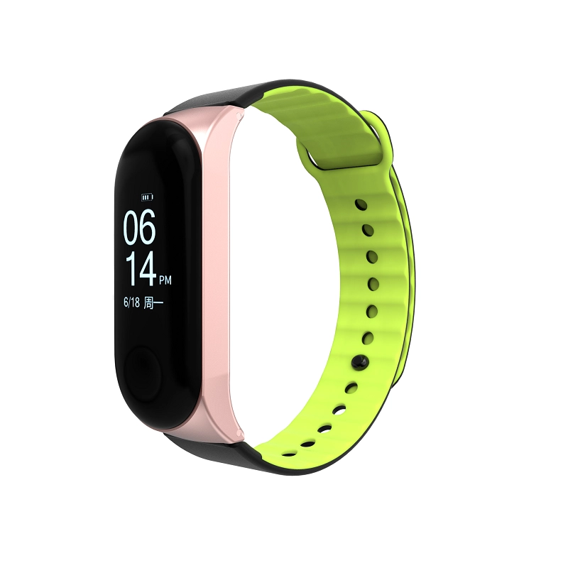 CBXM304 Double Colors Silicone Watch Band Replacement Strap For Xiaomi Mi Band 3