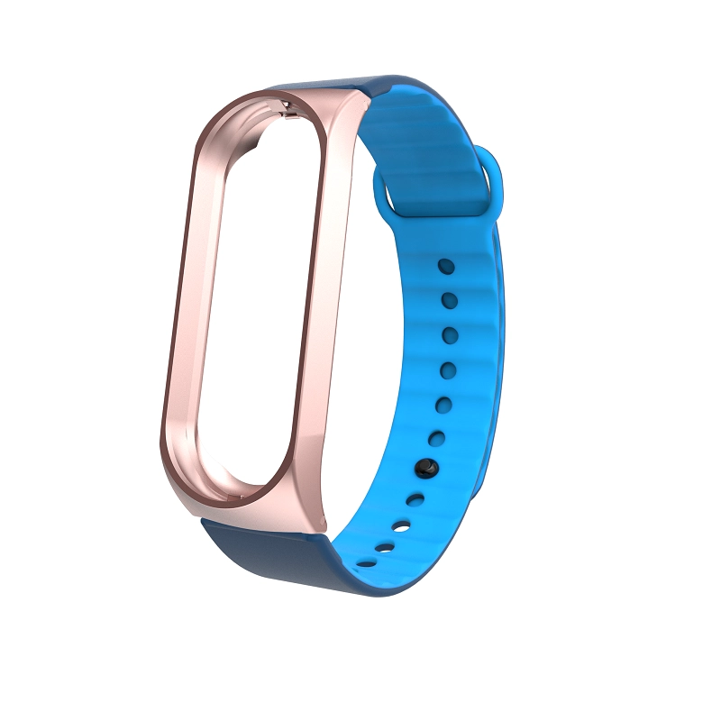 CBXM304 Double Colors Silicone Watch Band Replacement Strap For Xiaomi Mi Band 3