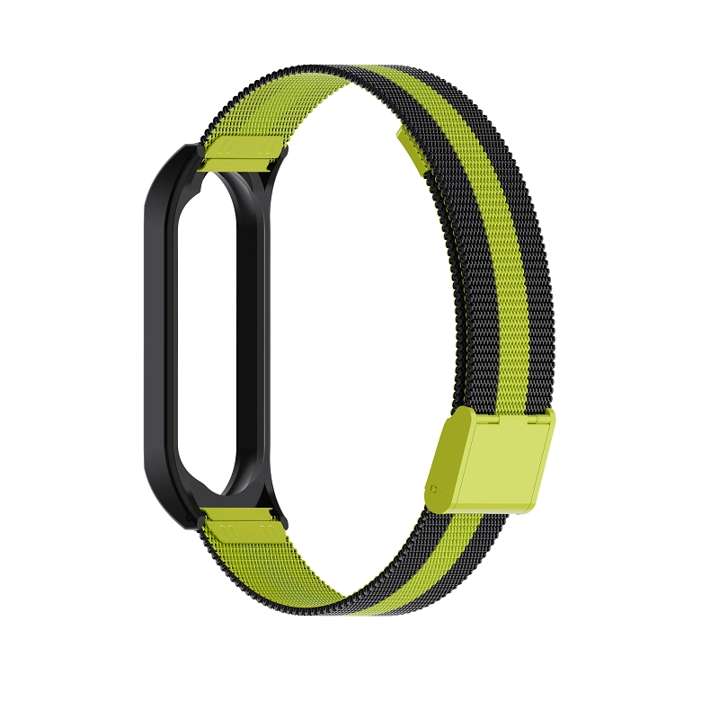 CBXM313 Bracelet de rechange en métal à mailles de couleurs mixtes pour Xiaomi Mi Band 3
