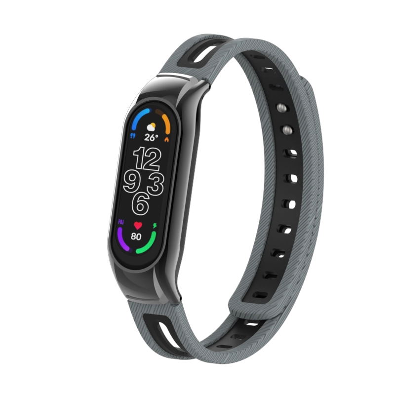 CBXM7-14 Dual Color TPU Wrist Watch Bands Strap For Xiaomi Band 7 Smart Fitness Bracelet