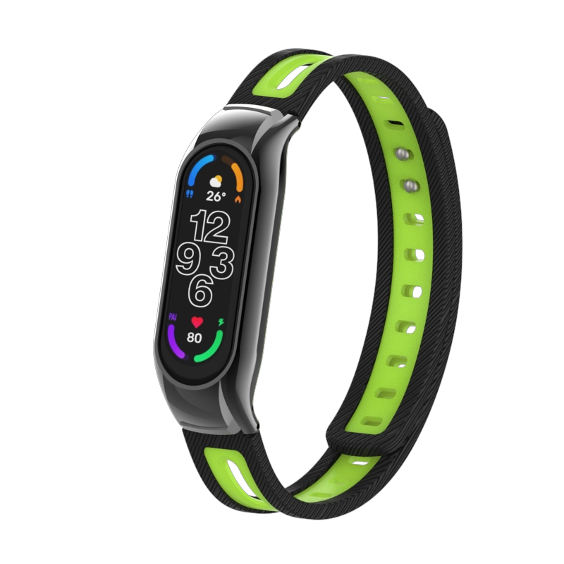 CBXM7-14 Dual Color TPU Wrist Watch Bands Strap For Xiaomi Band 7 Smart Fitness Bracelet