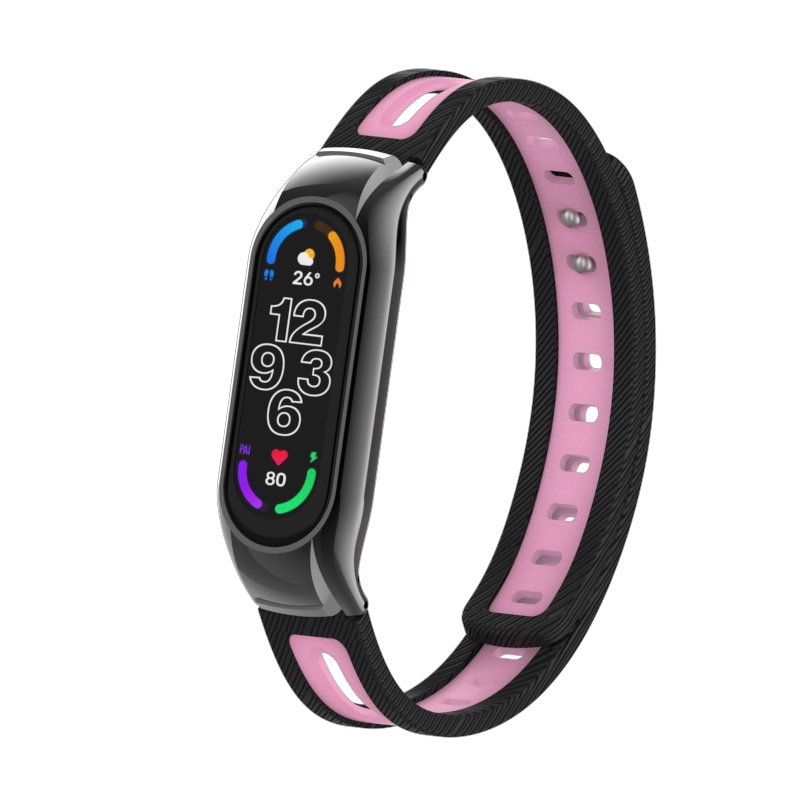 CBXM7-14 Dual Color TPU Wrist Watch Bands Strap For Xiaomi Band 7 Smart Fitness Bracelet