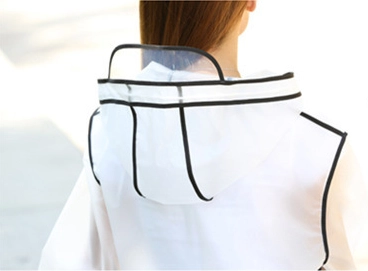 Promotional Adult both sexes transparent raincoat durable polyethylene custom raincoat EVA rain wear