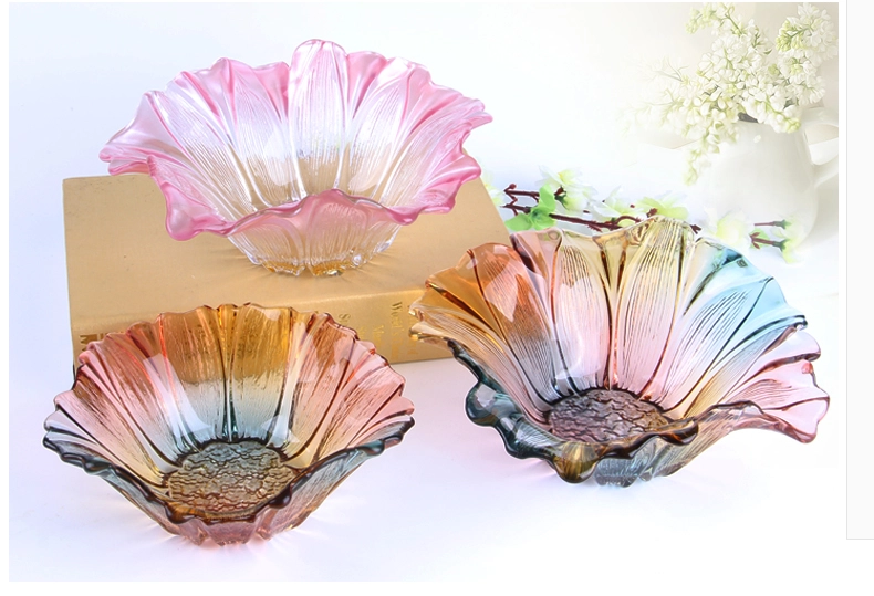 sunflower shaped glass fruit
