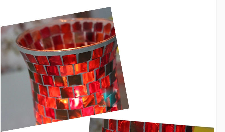 mosaic candle holder