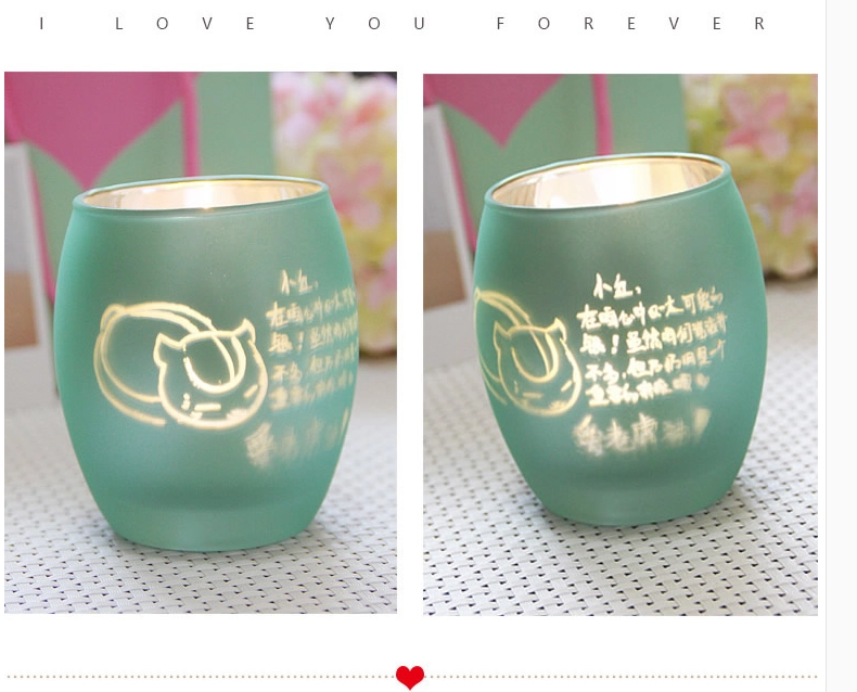colorful candle holders