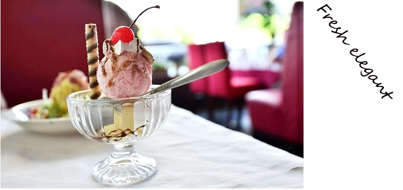 ice cream glass