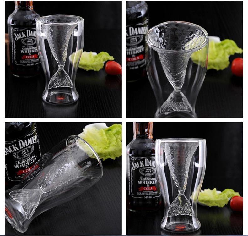 double walled red wine glass