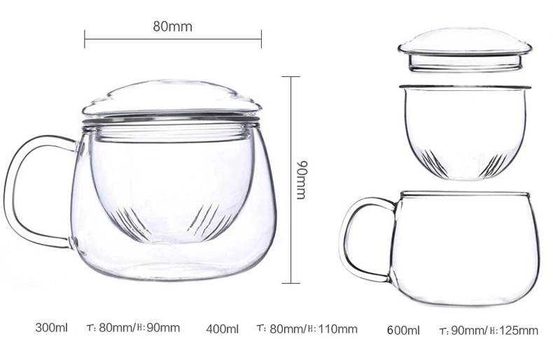 glass tea cups with handle