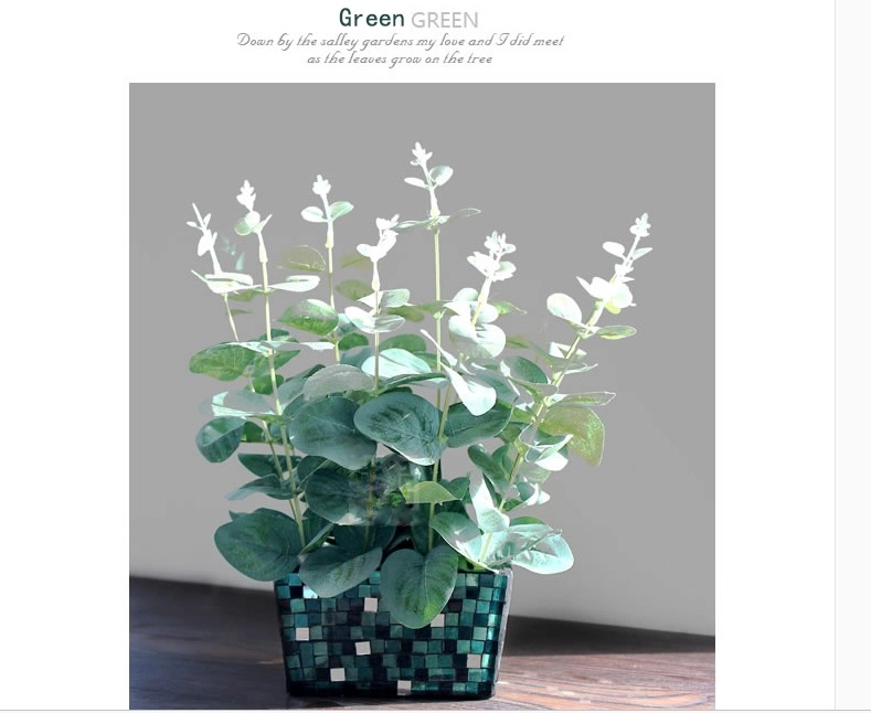 mosaic glass flower pot