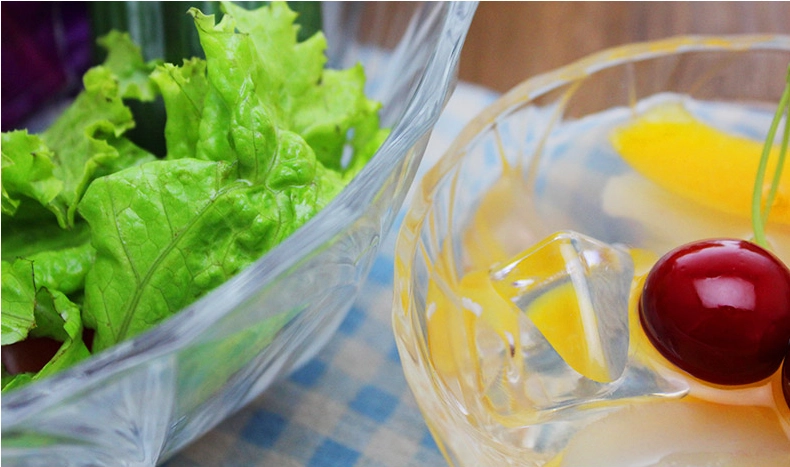 glass dessert bowl