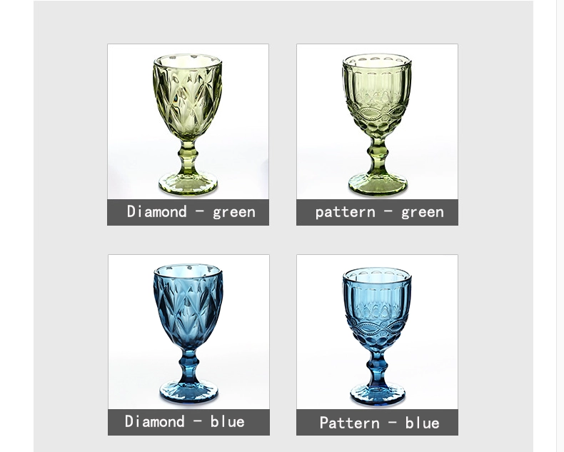 colored glass cups factory