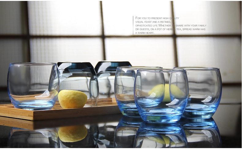 clear glass tea cups