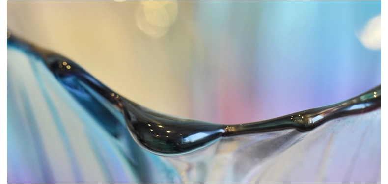 High quality colorful crystal glass fruit bowl
