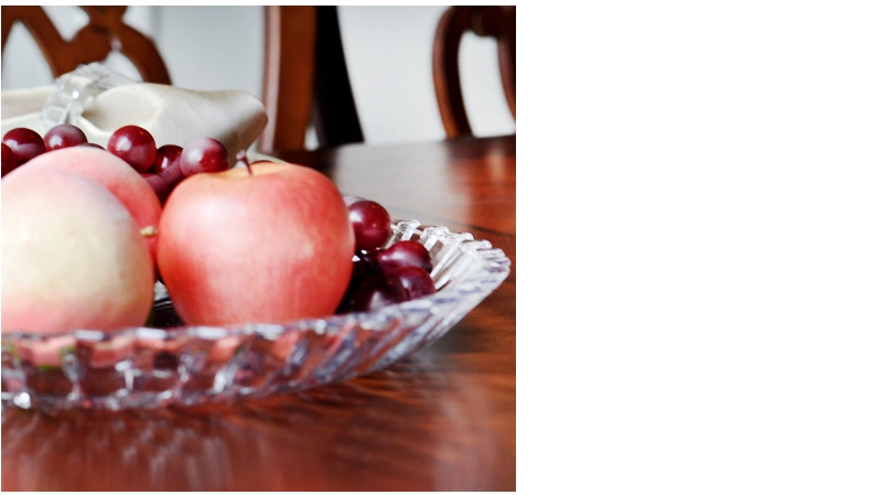 glass fruit bowl