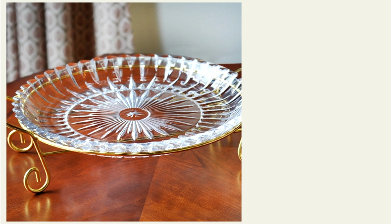 crystal glass fruit bowl