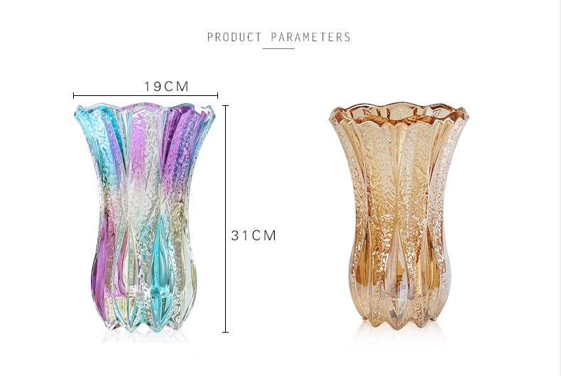 coloured glass vases