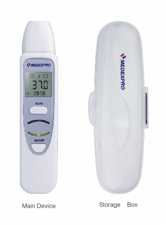 Medexpro JT003 Clínico Digital Doméstico Infravermelho Termômetro para Orelha Uso Medição Rápida Alimentado Elétrico para Adultos Bebês