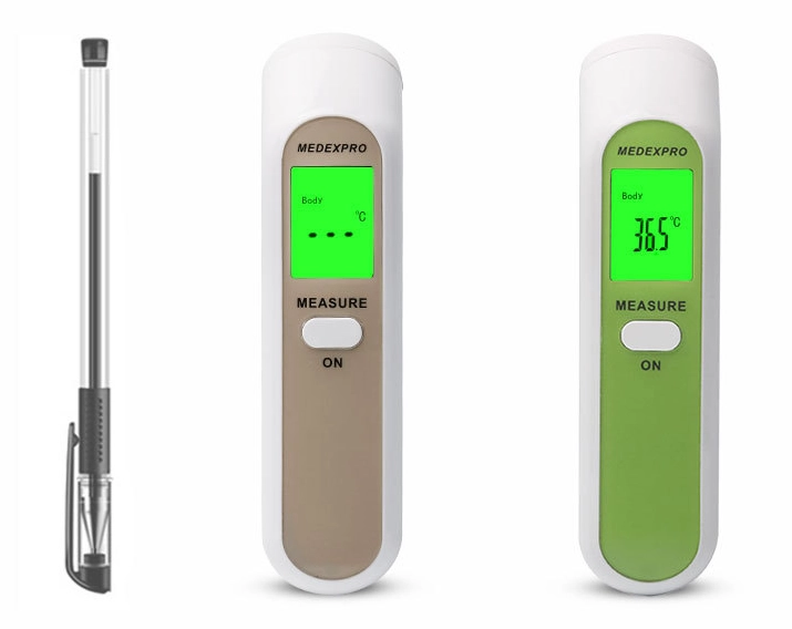 Equipo médico doméstico Termómetro infrarrojo digital eléctrico sin contacto para todas las edades Uso portátil en la frente