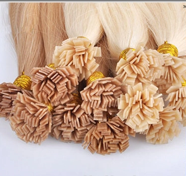 Blonde Color Tangle Free Italian Keratin Tip Virgin Remy U Tip Hair Extension U/I/V Tip Hair