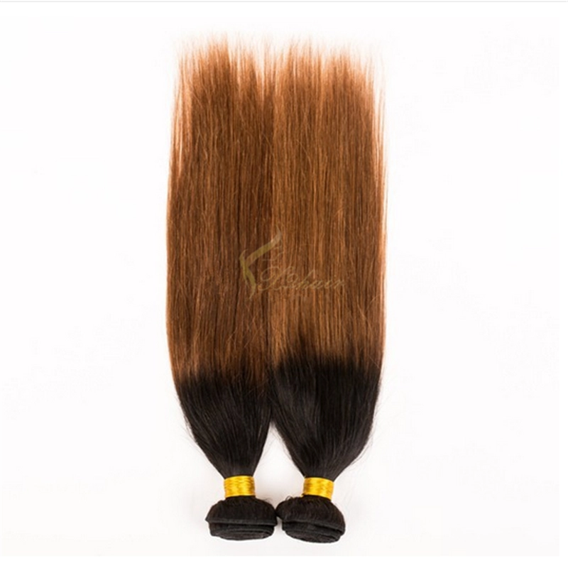 top quality two tone ombre colored hair weave bundles body wave 100% remy virgin human hair extension
