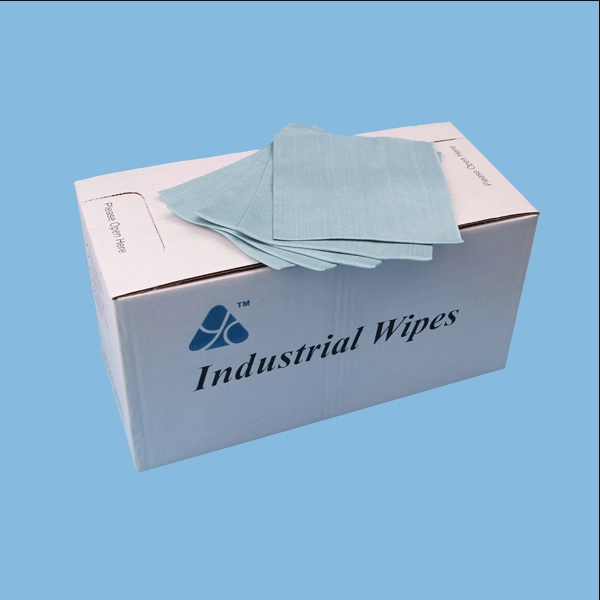 Dập nổi Woodpulp và Polyester lau sạch công nghiệp cho hộ gia đình làm sạch