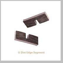 Boreway High Efficiency Marble Cutting Notched Diamond Segment For Edge Cutting