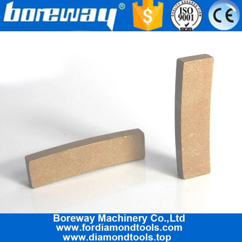 Segments diamantés Boreway pour couper le marbre, lames de scie diamantées horizontales