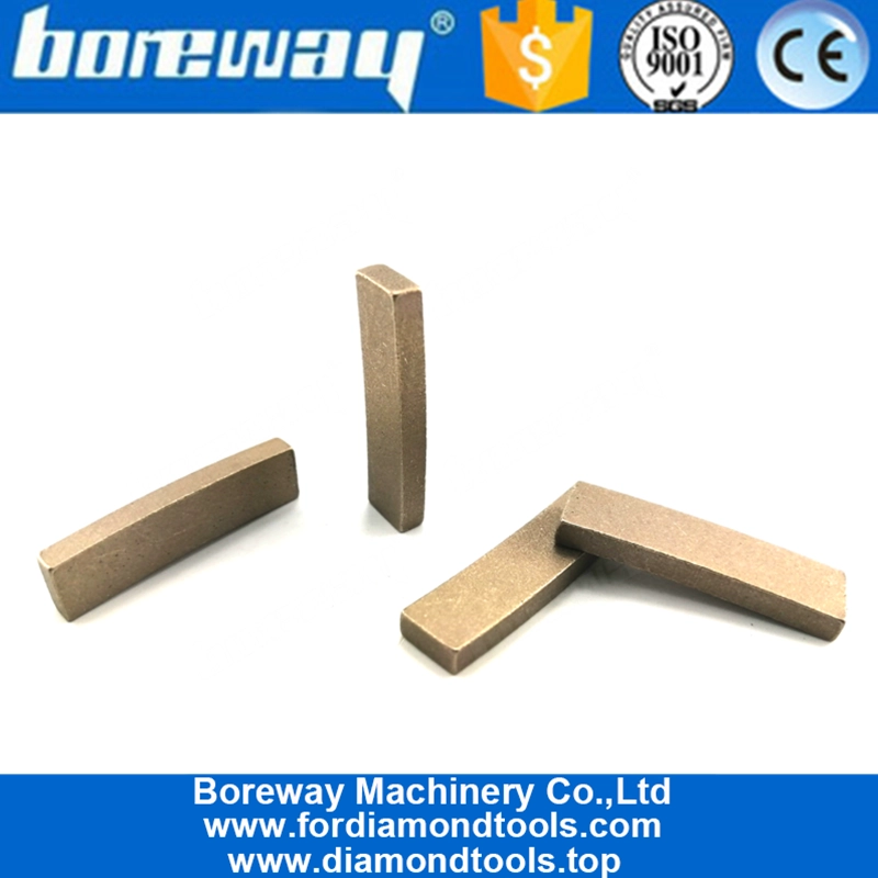 Boreway fournissent des segments de coupe de bord de soudure haute fréquence de 350 mm pour le marbre