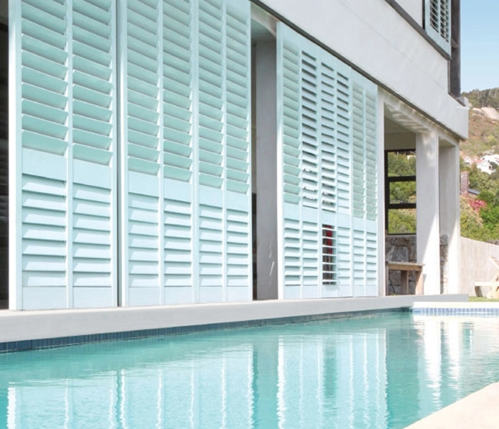 Exterior Aluminum plantation shutter