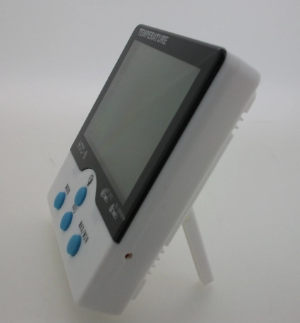 Temperature and Humidity Meter Clock HTC-6