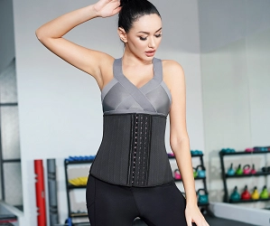 3 hook Latex Waist Trainer 25 Steel Boned Corset