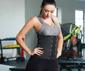 3 hook Latex Waist Trainer 9 Steel Boned Corset
