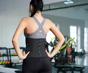 3 hook Latex Waist Trainer 9 Steel Boned Corset