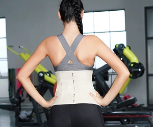 3 hook Latex Waist Trainer with 9 supporting bones