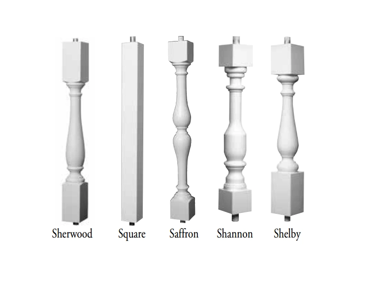 balustre en mousse dure de polyuréthane, balustrades en mousse dure, balustres en mousse dure légère, balustres de balcon en mousse