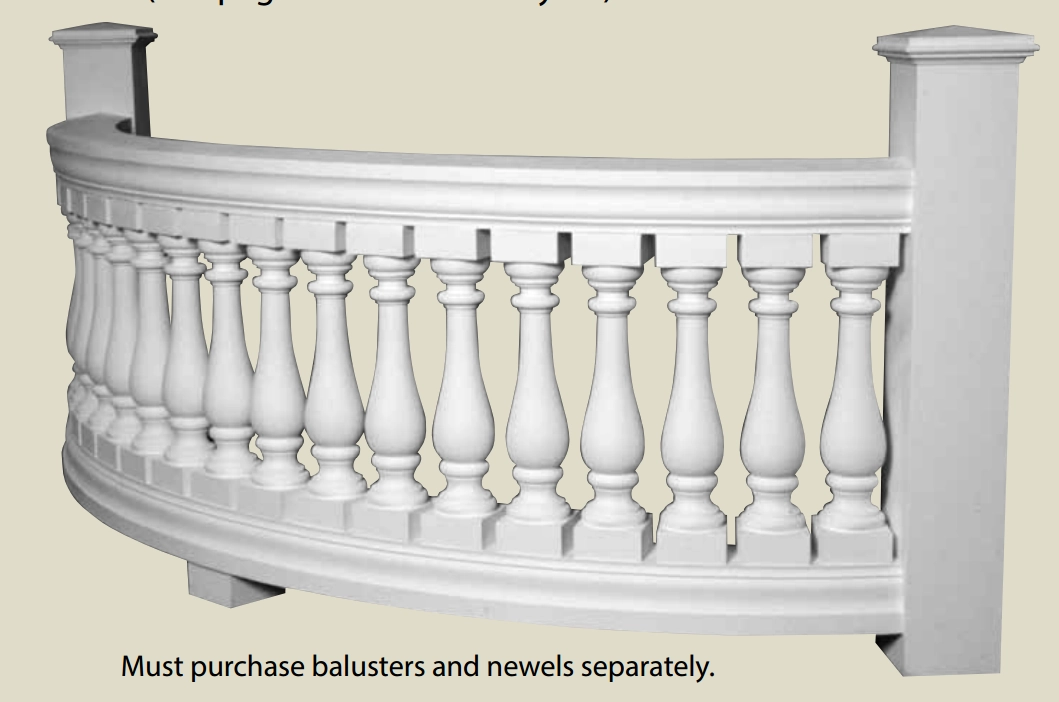 balustre en mousse dure de polyuréthane, balustrades en mousse dure, balustres en mousse dure légère, balustres de balcon en mousse