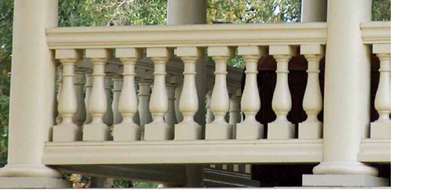 balustre en mousse dure de polyuréthane, balustrades en mousse dure, balustres en mousse dure légère, balustres de balcon en mousse