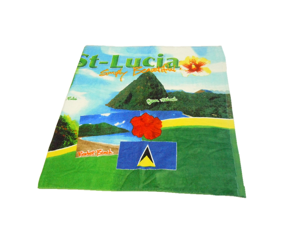 100% katoen velours schrapen reactieve afdrukken handdoek