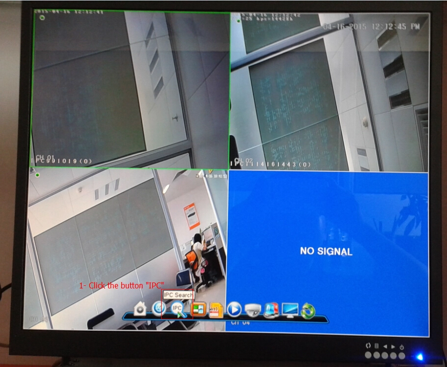 change IPC IP address via NVR -1