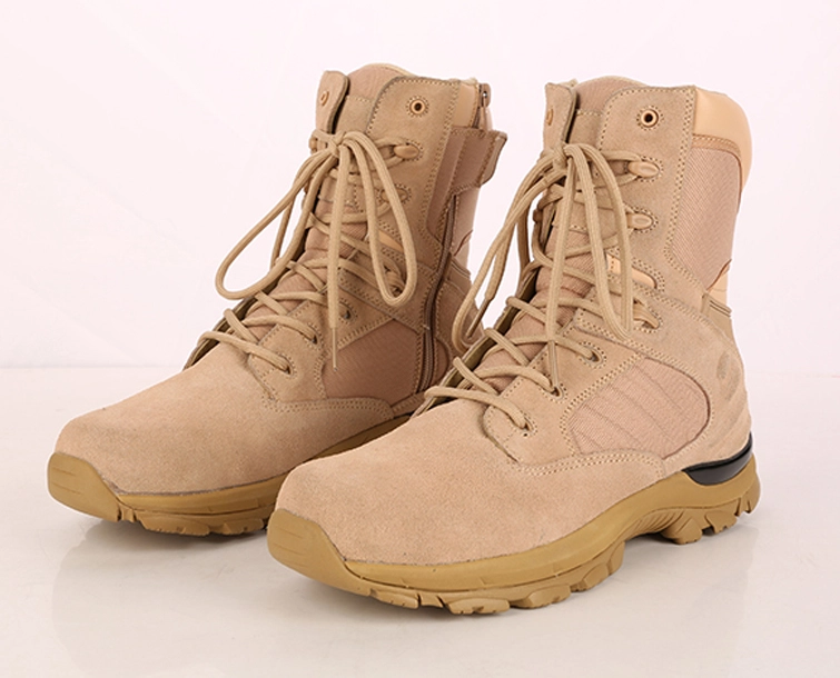 Sandy Velourleder Militär Wüste Kampfstiefel