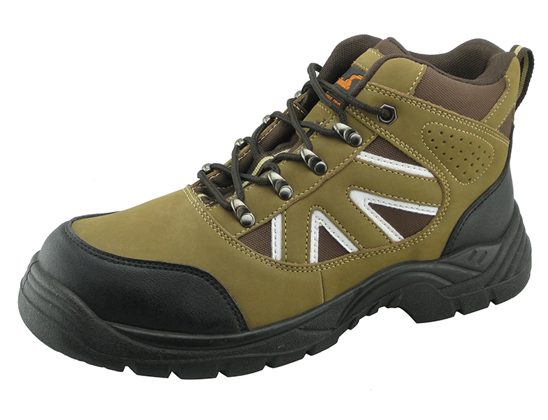 Cina scarpe di sicurezza industriale PU pelle nabuk PU stile solo sport produttore scarpe di sicurezza industriale PU pelle nabuk PU stile solo sport