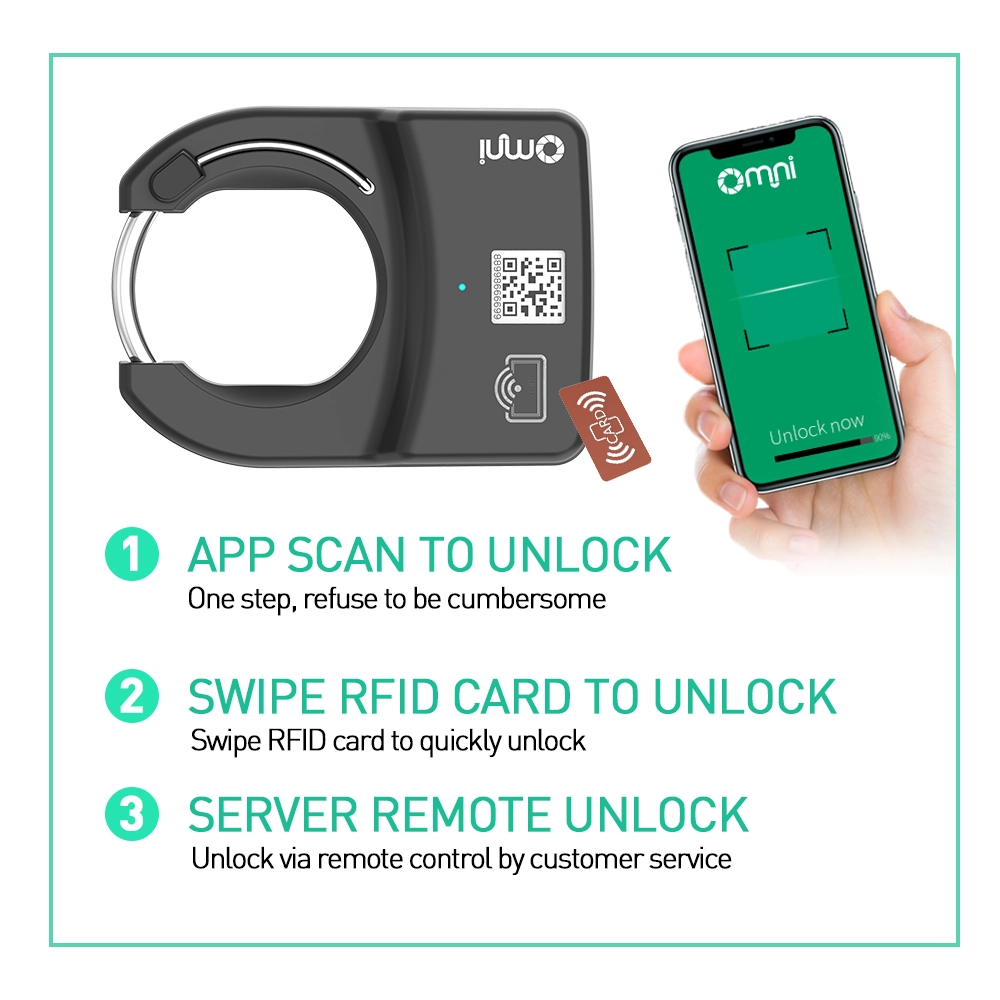Smart Bike Lock GPS GPRS Bluetooth Public Sharing Smart Lock pour vélos