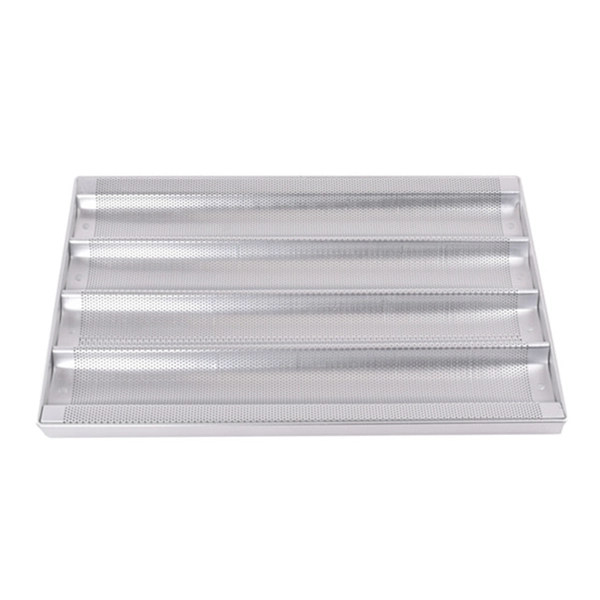 China PTFE Non Stick Aluminum Baguette Pan French Bread Tray manufacturer