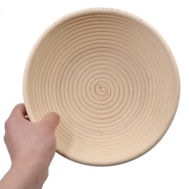 Cesta para pan artesanal de ratán Banneton TSBT01 de 9 pulgadas