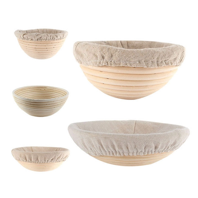 Cesta para pan artesanal de ratán Banneton TSBT01 de 9 pulgadas